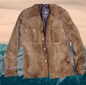 MATTERHORN INTERNATIONAL Mens Leather Suede Jacket